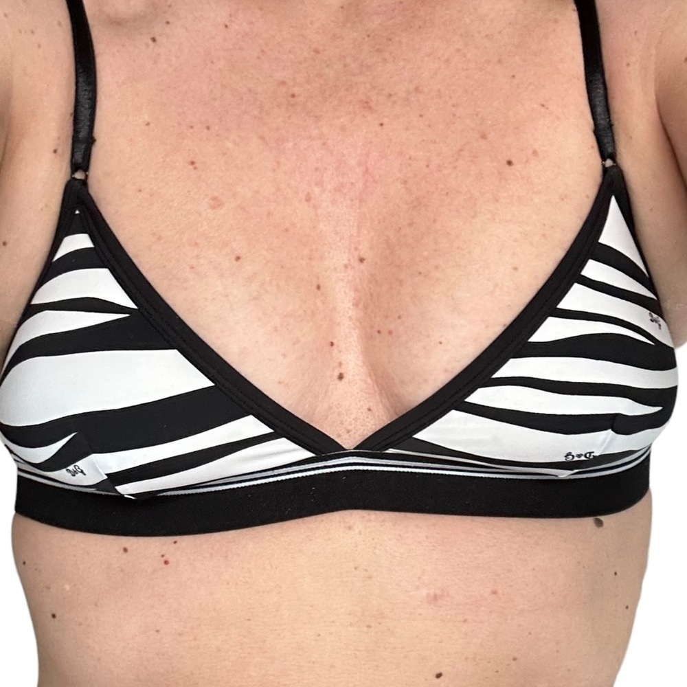 Dolce & Gabbana 90s vintage Zebra Bralette Bra 34B